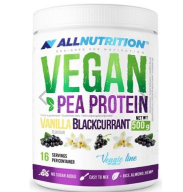 Vegan Protein, 500Gr, sabor Vainilla Blackcurrant - All Nutrition