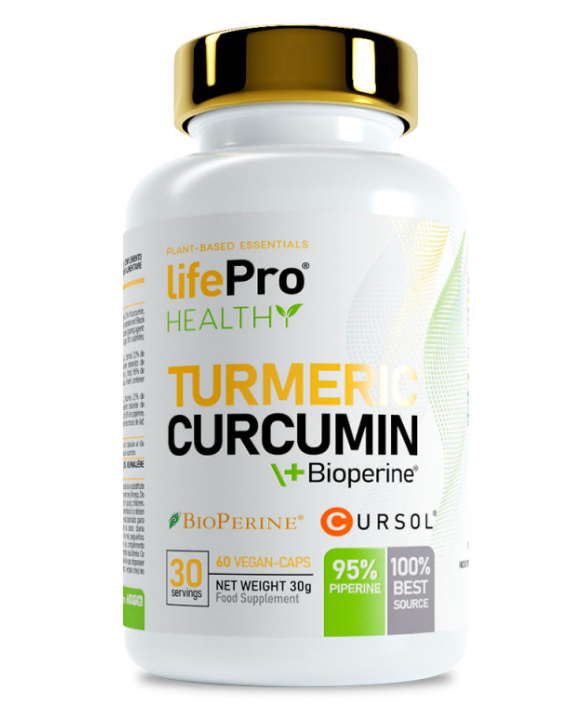 Turmeric Curcumin +Bioperine,60 Vegancaps - Life Pro