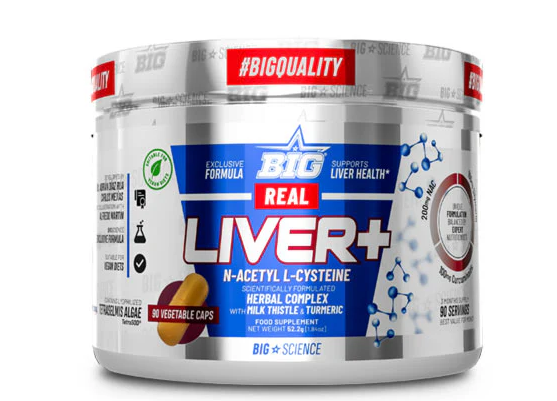 Real Liver +, 90 vegcaps - Big