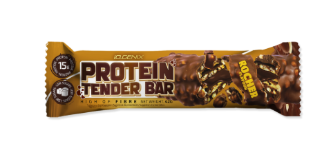 Protein tender bar, sabor bombon rocher, 42gr - IO Genix