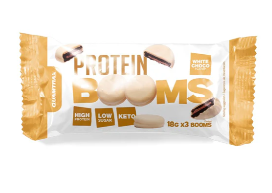 Protein Booms Chocolate Blanco, 54Gr - Quamtrax