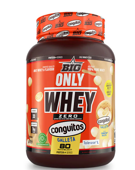 Only Whey  Zero, 1Kg,Conguito Galleta Chocolate Blanco - BIG