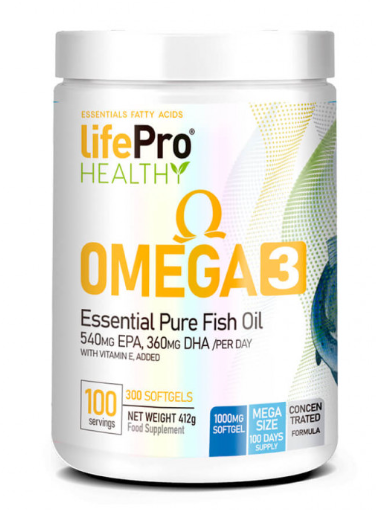 Omega 3, 300 Perlas - Life Pro