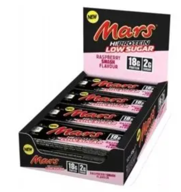 Mars Hi Protein, sabor Raspberry Smash, 55Gr - Mars Protein