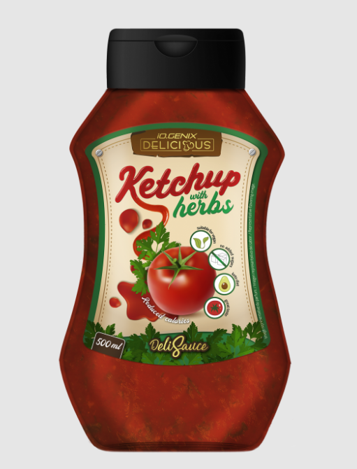 Ketchup with Herbs. 500ml - IO GENIX