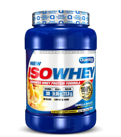 IsoWhey, 907 Gr, sabor Vainilla Biscuit - Quamtrax