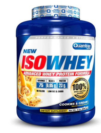 IsoWhey, 2267 Gr, sabor Cookies and Cream - Quamtrax