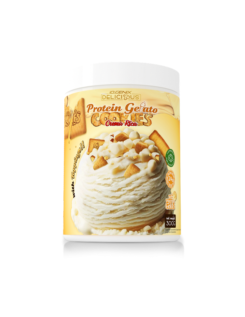 Helado Proteico, Sabor  Crema Rica Cookies,  300gr -  Io Genix