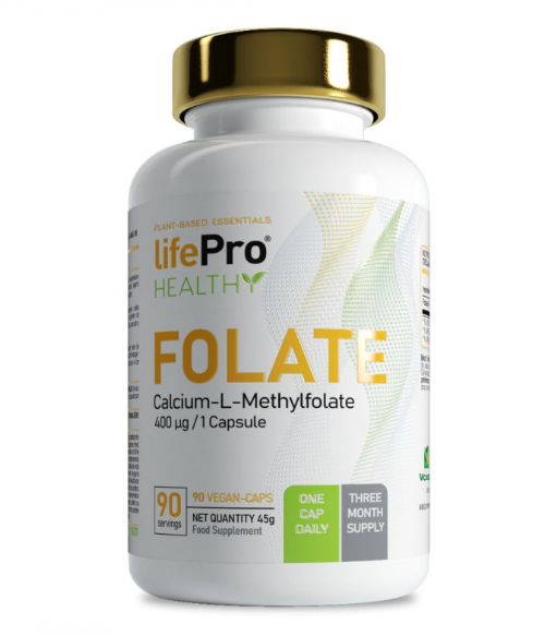 Folate, 400mg, 90 caps - Life Pro