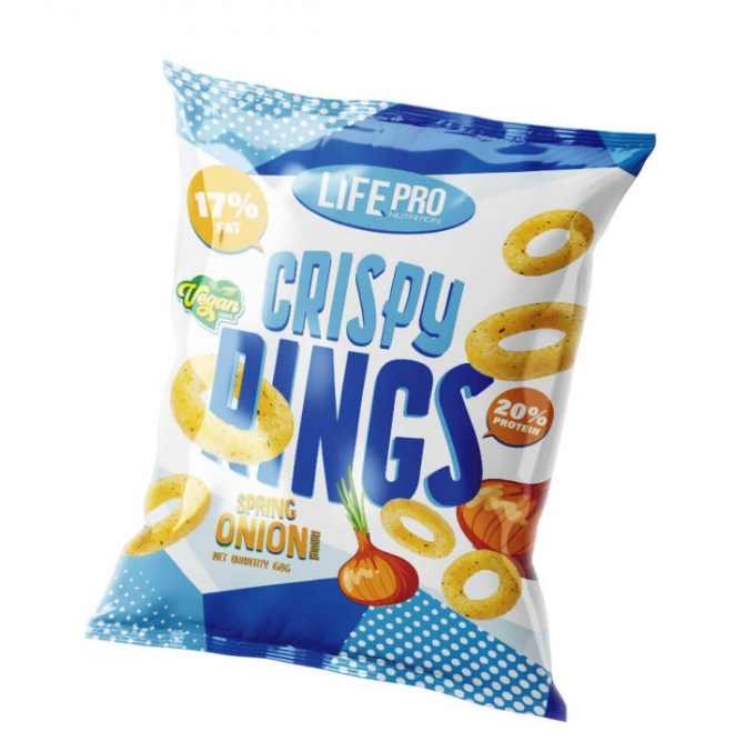 Fit Food Crispy Rings 20% Protein Vegan, 60g - Life Pro