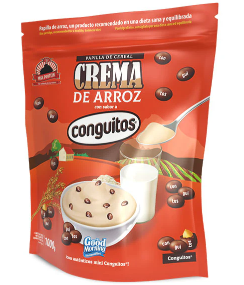 Crema de Arroz Conguito Negro, 1Kg - Max Protein