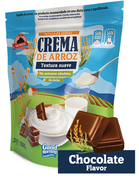 Crema de Arroz Chocolate , 1Kg - Max Protein