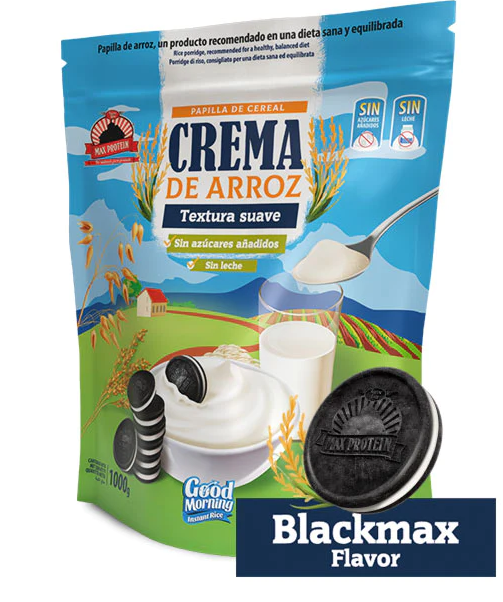 Crema de Arroz Blackmax, 1Kg - Max Protein