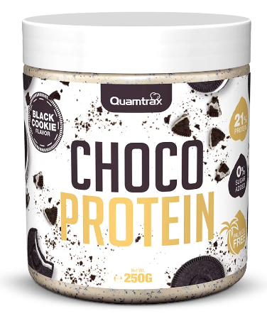 Choco Protein Cream Chocolate Blanco y Black Cookies 250Gr - Quamtrax