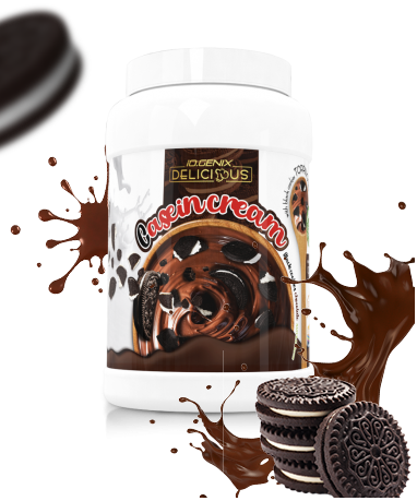 Casein Cream Toppings Sabor Black Cookies Chocolate, 1Kg - IO Genix