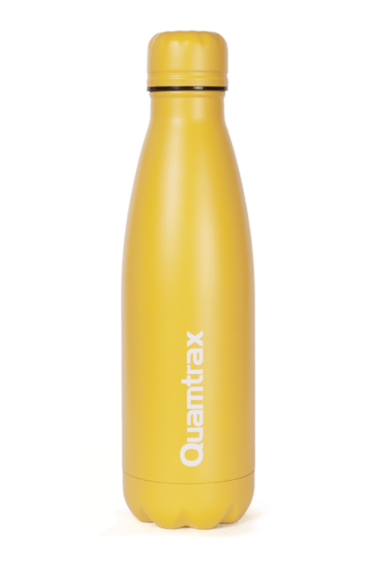 Botella Metálica Amarilla 500ml - Quamtrax