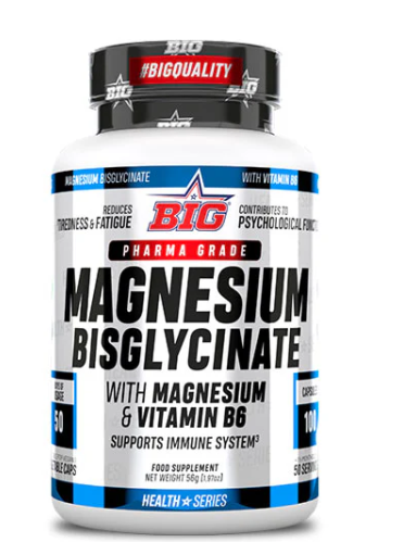 Bisglicinato de Magnesio, 100 Cap - BIG