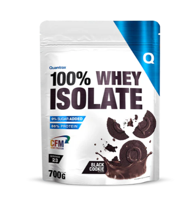 100% Whey Isolate 700gr, sabor black cookies - Quamtrax