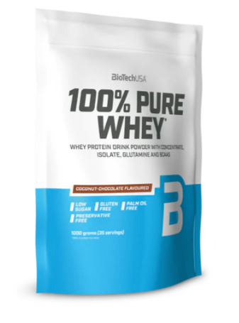 100% Pure Whey, sabor Coco Chocolate , 1 Kg - BiotechUSA