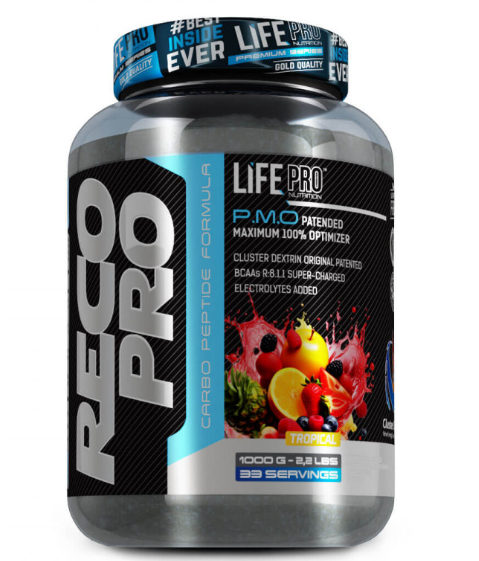 Recopro Ciclo Dextrin + Bcaa y electrolitos, 1kg, sabor tropical - Life Pro