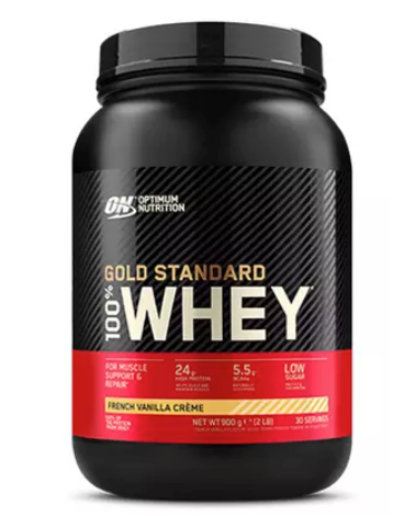 Whey, Gold Standard , 900Gr , Sabor Vainilla French-  Optimum Nutrition