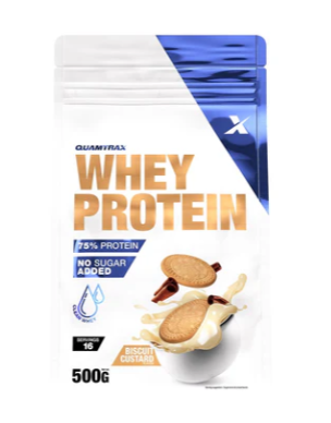 Whey Protein 500Gr, Sabor Vainilla Galleta, Quamtrax