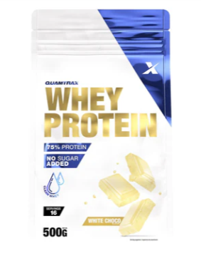 Whey Protein 500Gr, Chocolate Blanco, Quamtrax