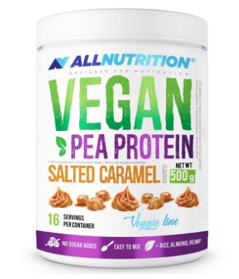 Vegan Protein, 500Gr, sabor Caramelo Salado - All Nutrition