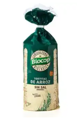 Tortitas de Arroz sin Sal, 200 gr - Biocop