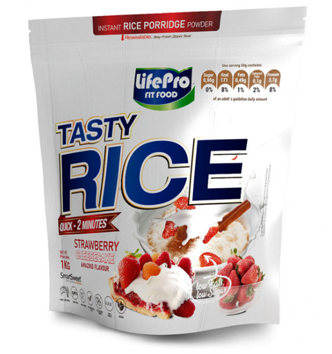 Tasty Rice 1kg sabor Strawberry Cheesecake - Life Pro