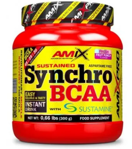 Synchro BCAA + Sustamine, Sabor Sandía , 300Gr - Amix