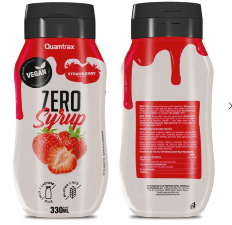 Sirope Fresa, 330ml - Quamtrax