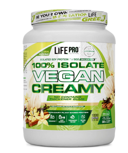 Proteina Isolate Vegan Creamy,1Kg - Life Pro