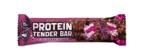 Protein tender bar, sabor cheesecake blackcurrant, 42gr - IO Genix