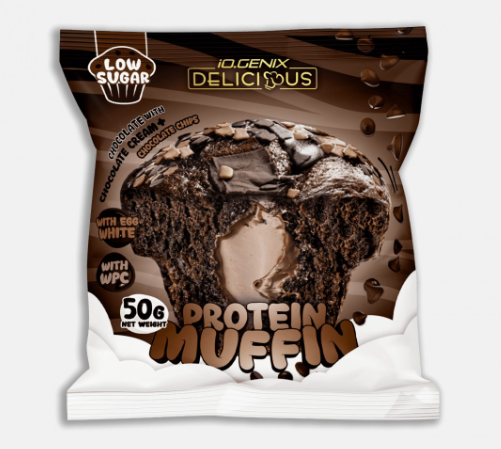 Protein Muffins, sabor chocolate, 50Gr - Io Genix