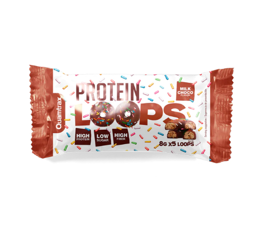 Protein Loops, Milk Choco 8GrX5uds - Quamtrax