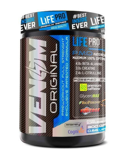 Pre-Work Venom Full Strenght 300Gr - Life Pro