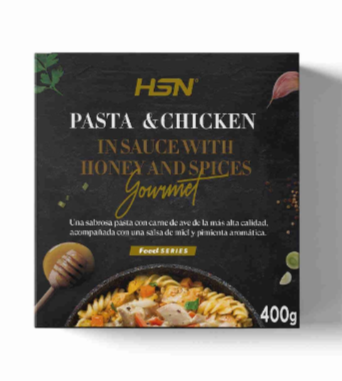 Platos Preparados Fit, Gourmet Pasta con Pollo salsa de miel  -  420 Gr   HSN