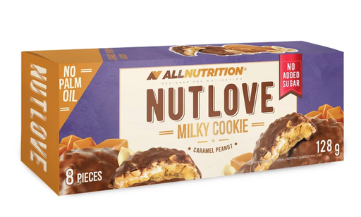 Nutlove Cookies, Milk Caramel Peanut - Allnutrition