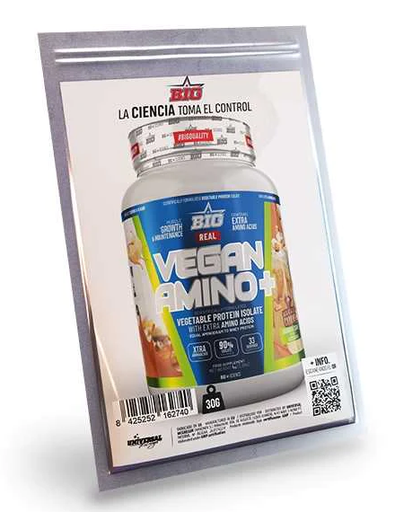 Monodosis Vegan Amino, 30Gr, Sabor Banana & Caramel - BIG