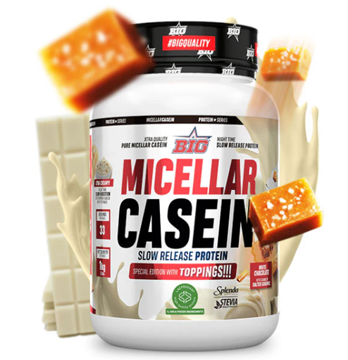 Micellar Casein, 1kg, WhiteChoc Salted Caramel Bits  - BIG