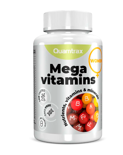 Mega Vitamins Mujer, 60 Tbl - Quamtrax