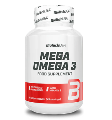 Mega Omega 3, 90 perlas - BiotechUSA