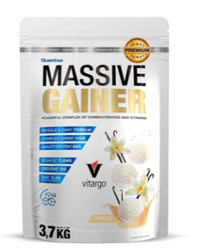 Massive Gainer Premium, 3.7Kg Sabor Vainilla, Quamtrax