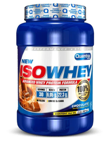 IsoWhey, 907 Gr, sabor Chocolate - Quamtrax