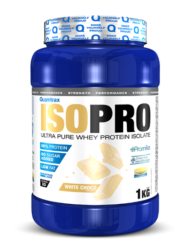 Isopro, 1Kg  Sabor Chocolate Blanco - Quamtrax