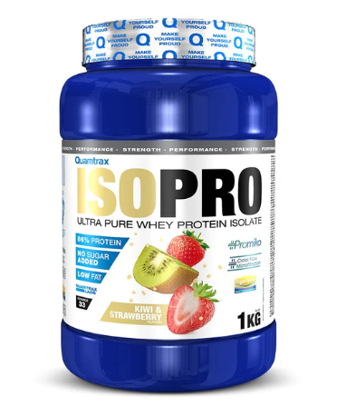 IsoPro 1Kg sabor Kiwi Fresa - Quamtrax