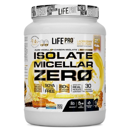 Iso Micellar Casein, 900g , Sabor Natilla Speculoos - Life Pro