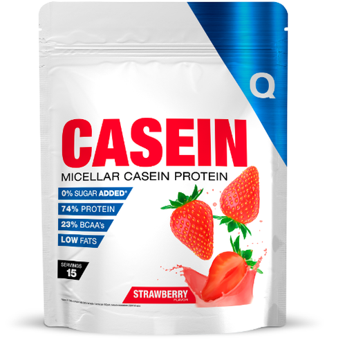 Direct Casein, 500Gr, Sabor Fresa - Quamtrax