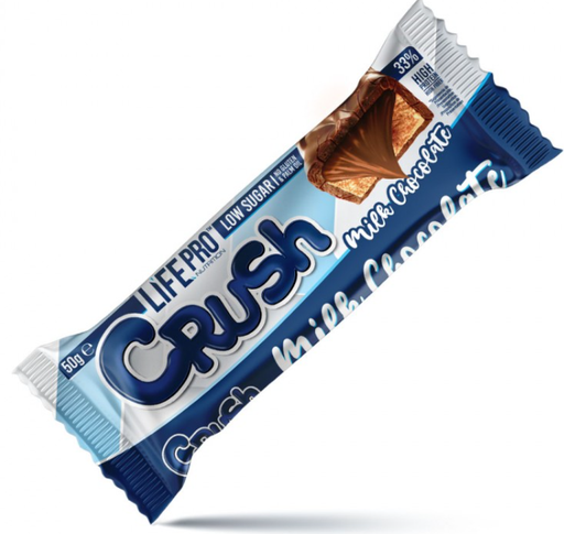 Crush Bar 33% Protein ,50g, Sabor  Milk Chocolate - Life Pro